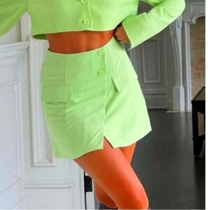 WeWoreWhat Green Pencil Mini Skirt Set